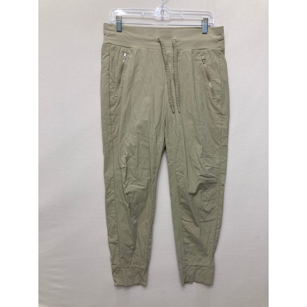 Athleta Trekkie North Jogger size 10 Pull-on Tan Hiking Travel Active Pants